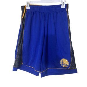 Golden State Warriors Basketball Shorts Mens Small Drawstring Blue & Gold Sz S
